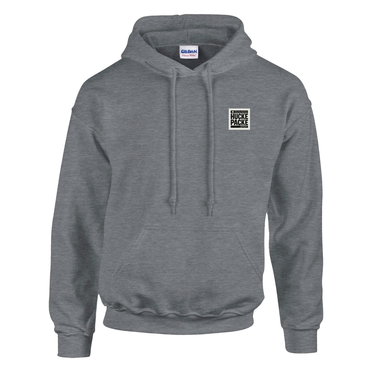 Hoodie with large white skull and red black cityscape design on front – Produktansicht 2