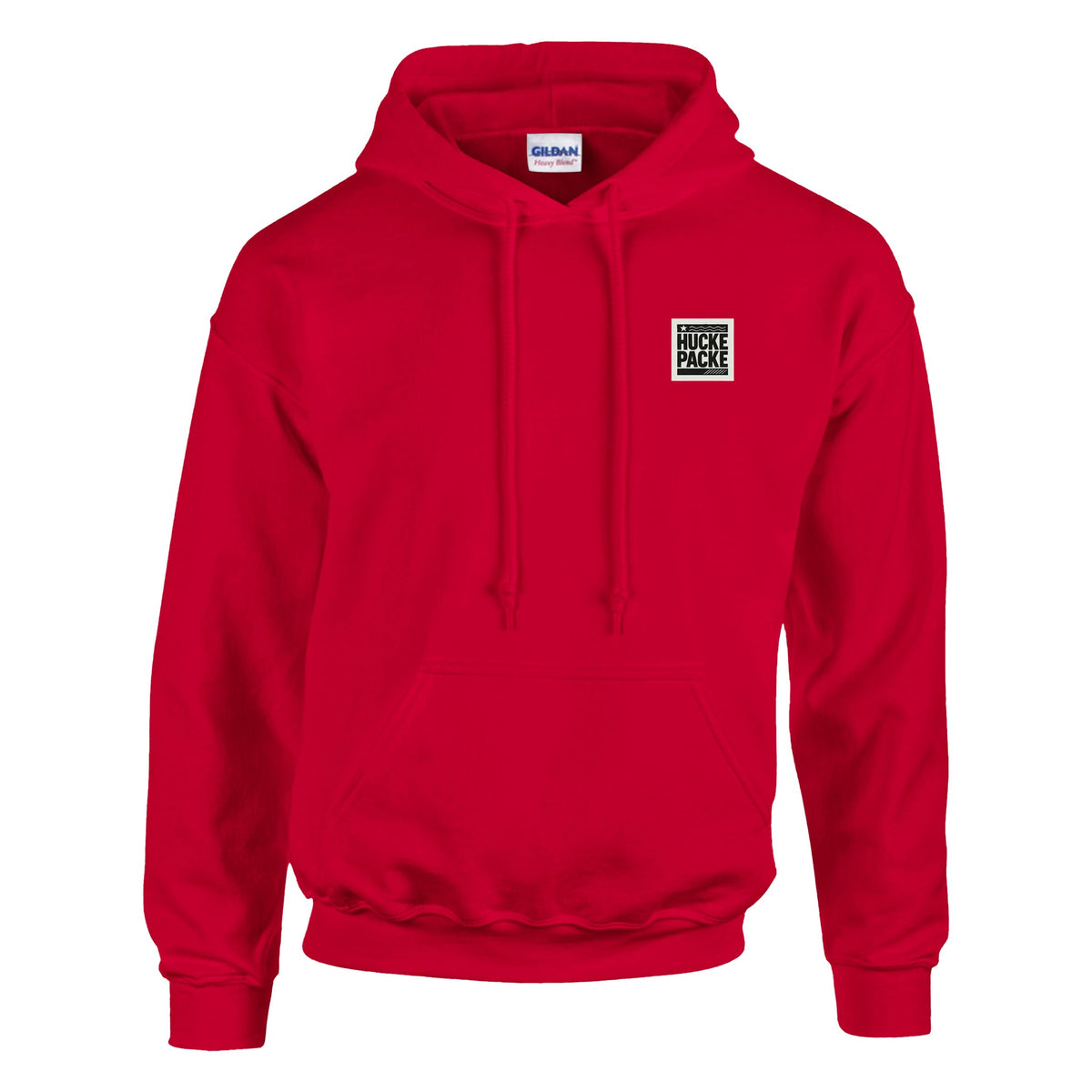 Hoodie with large white skull and red black cityscape design on front – Produktansicht 5